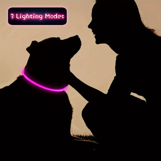 LED Light Night Safety Dog Collar