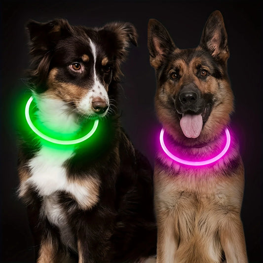 LED Light Night Safety Dog Collar